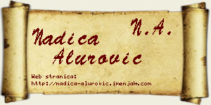 Nadica Alurović vizit kartica
